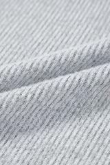 Jet Stream Contrast Ribbed Loose Fit Henley Top