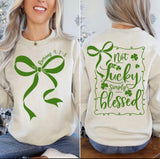 Not lucky, simply blessed long sleeve tee