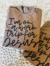 I’m on a work trip for Jesus tee