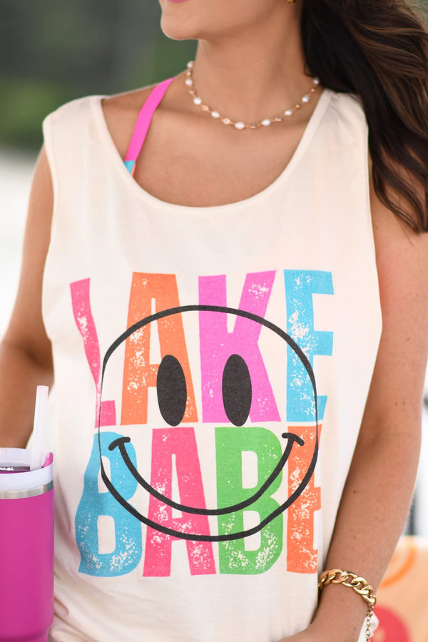 Lake babe comfort colors tank