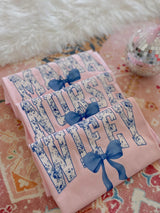 Blue floral: Mama , Wifey or Nurse design