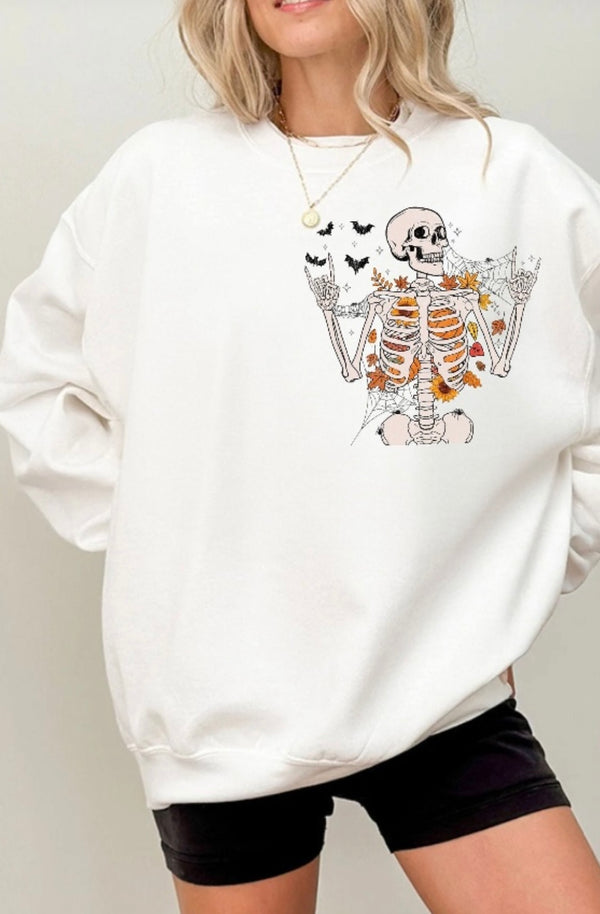 Fall Breeze / Happy front/Back sweatshirt