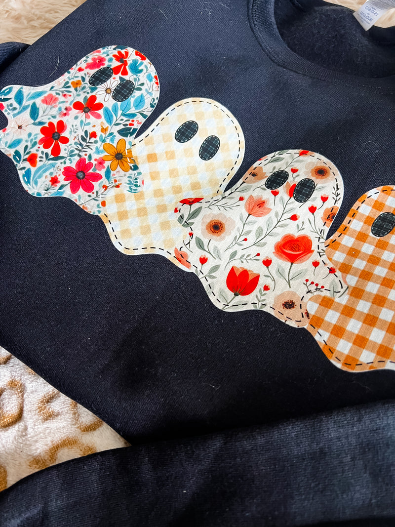 4 Cute Ghosts Sweatshirt (adult & youth)