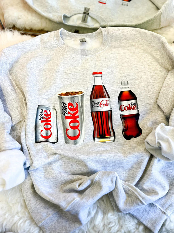 Diet coke, diet Dr Pepper, Coke Zero and Dr Pepper design sweatshirt or tee