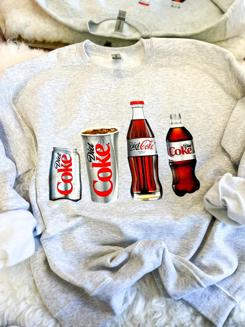 Diet coke, diet Dr Pepper, Coke Zero and Dr Pepper design sweatshirt or tee