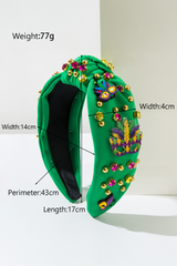 Tillandsia Purple Mardi Gras Rhinestone Headband