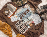 God’s got you - comfort colors tee