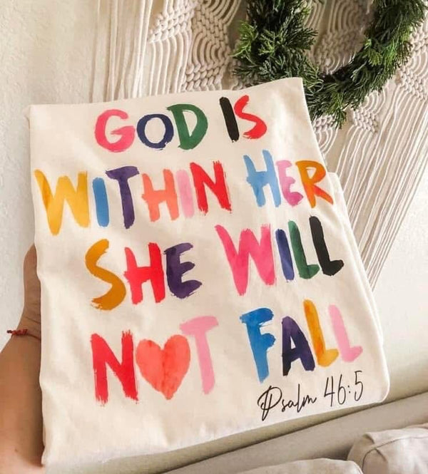God is within her tee