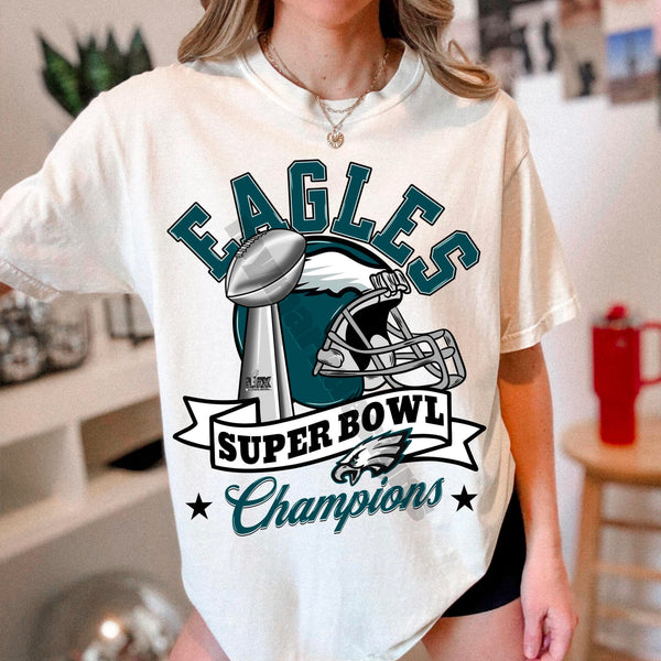 Super Bowl EAGLES champs 2025 sweatshirt or tee