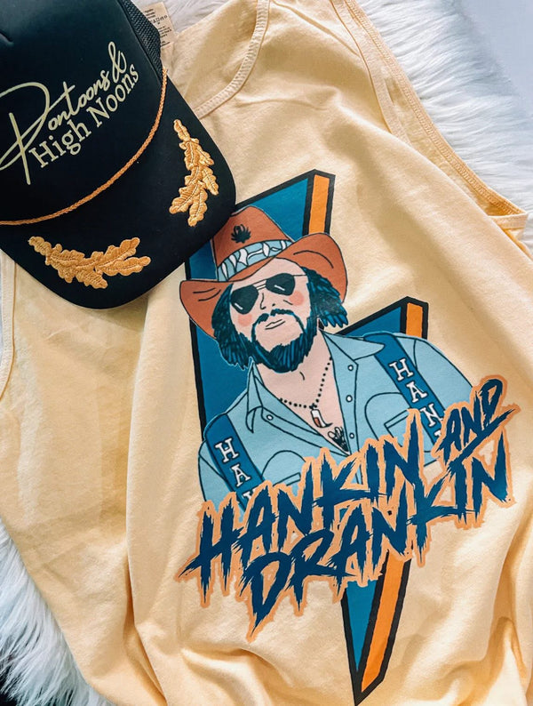 Hankin & Drankin tee or tank