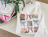 Sweet stacks of books sweatshirt or tee