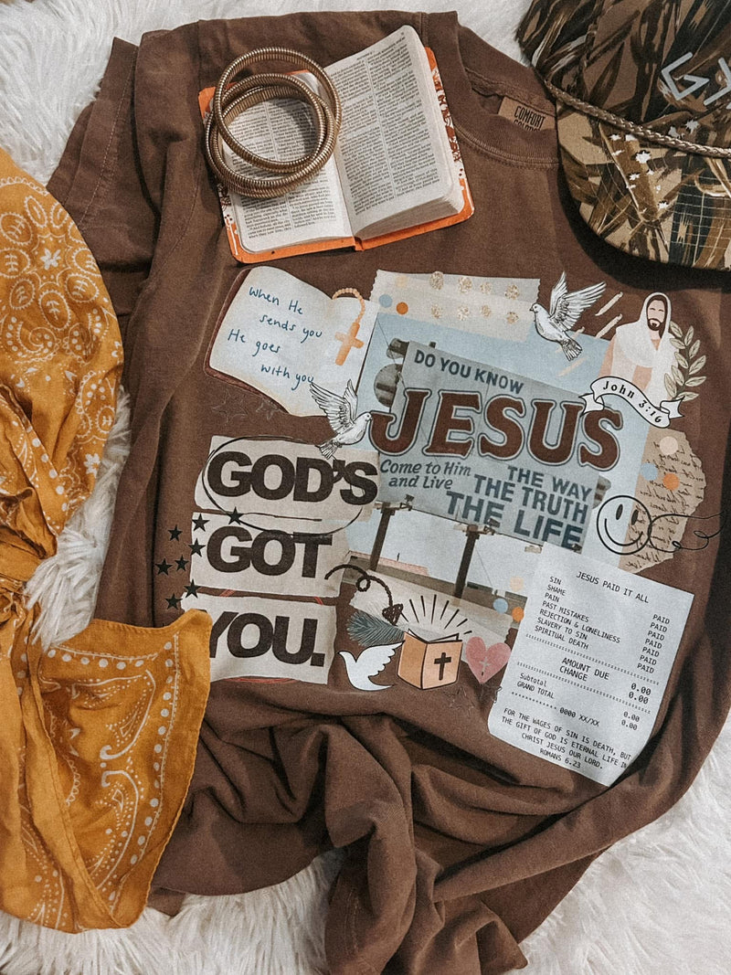 God’s got you - comfort colors tee