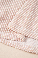 Jet Stream Corded Lantern Sleeve Pullover and Ruffle Mini Skirt Set