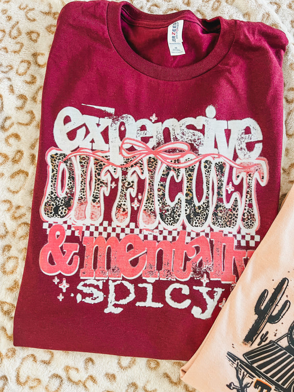 Expensive, difficult & mentally spicy tee