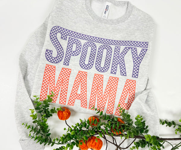 Spooky Mama Checker sweater