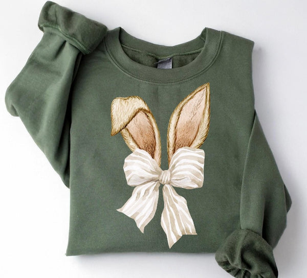Beige bow bunny ears design (color options)