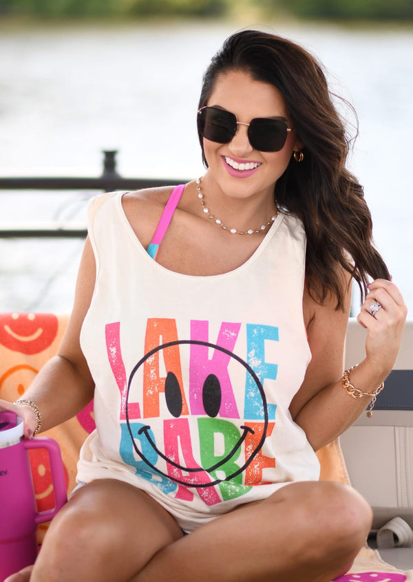 Lake babe comfort colors tank