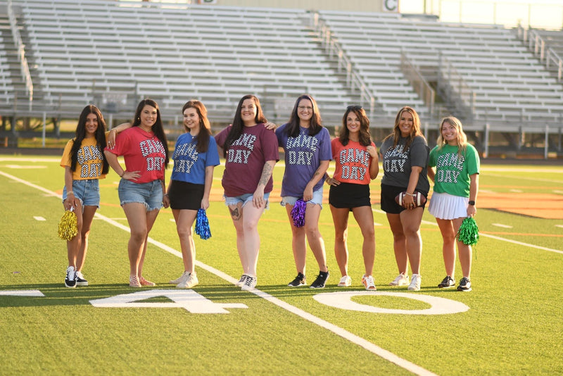 Checker Gameday Tee (multi color options)