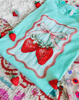 Cute Strawberry mint tee