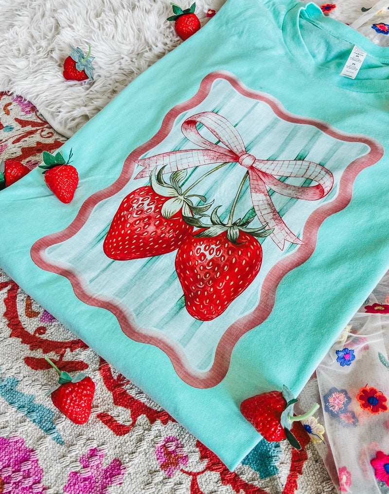 Cute Strawberry mint tee
