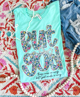 But God Mint floral tee