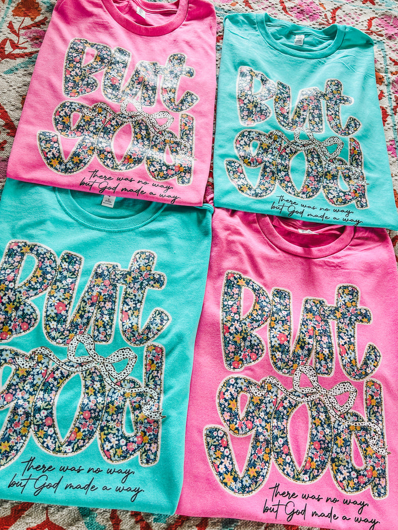 But God Mint floral tee