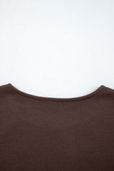 Black Short Sleeve Knit Top Patchwork Pleated Long Dress