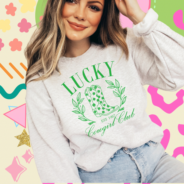 Lucky Cowgirl Club sweatshirt