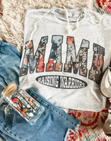 Mama raising warriors tee