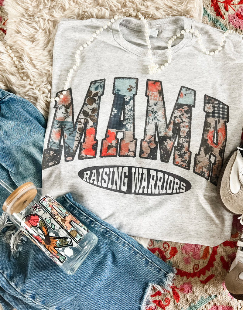 Mama raising warriors tee