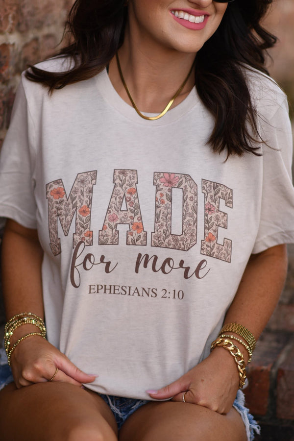 Made for more Silver tee