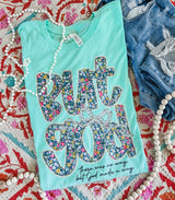 But God Mint floral tee