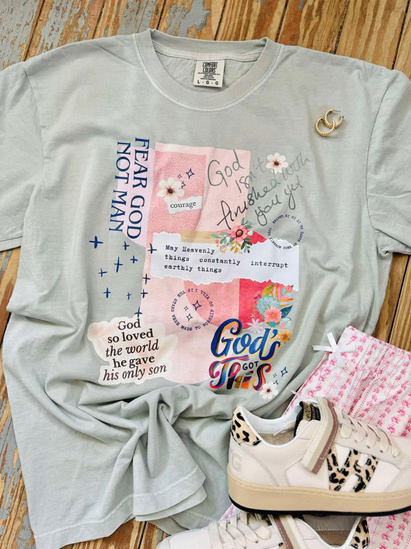 God’s got this - bay comfort colors collage tee