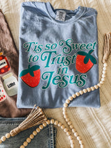 Tis so sweet to trust in Jesus tee