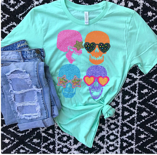 Funky Skulls tee