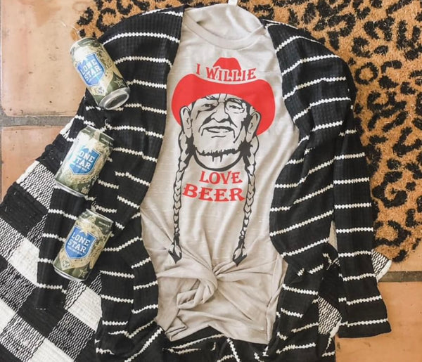 I Willie Love beer tee