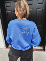 Daughter of the King blue sweatshirt