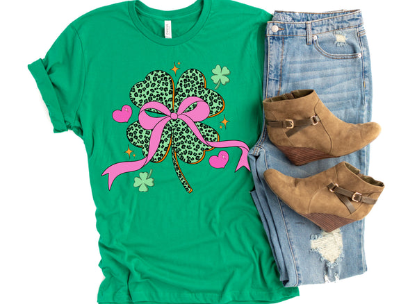 Pretty Bow clover tee