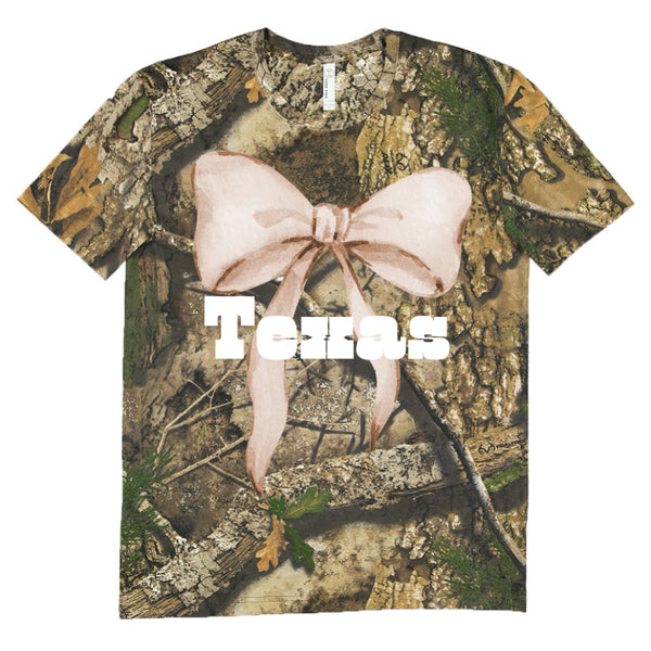 Camo — Bow, State tees