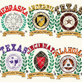 Vintage Gameday Crest sweatshirts or tees