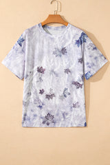 Khaki Camouflage Woodland Print Drop Shoulder Tunic Tee