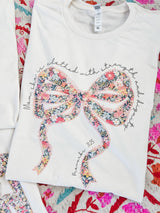 Floral Godly cream tees