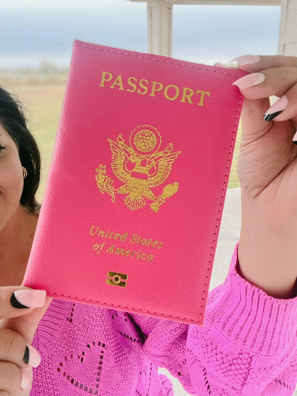 Pink Passport Cover