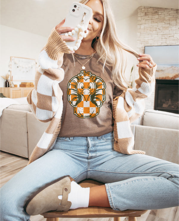 Cute Checker Turkey tee