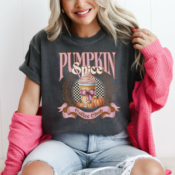 Pumpkin Spice Coffee Club tee