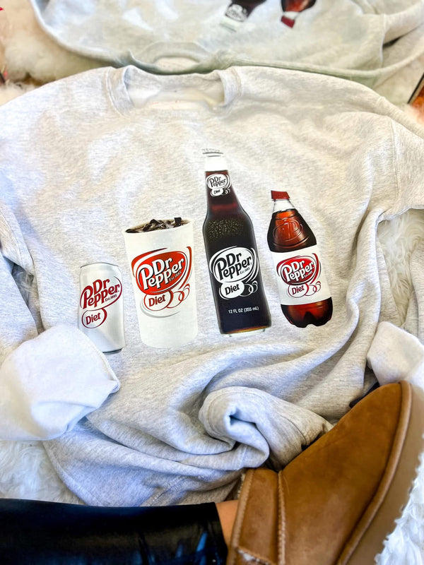 Diet coke, diet Dr Pepper, Coke Zero and Dr Pepper design sweatshirt or tee
