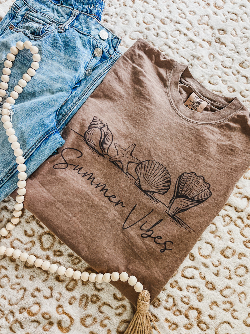Summer vibes comfort colors tee