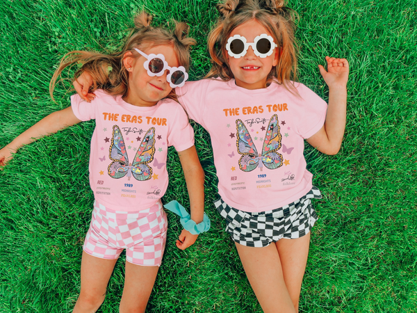 The Era's Tour Butterfly baby pink tee