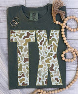 Camo state - comfort colors tee