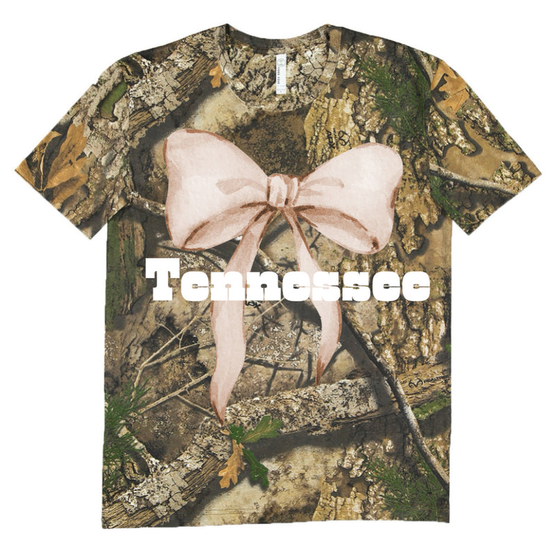 Camo — Bow, State tees